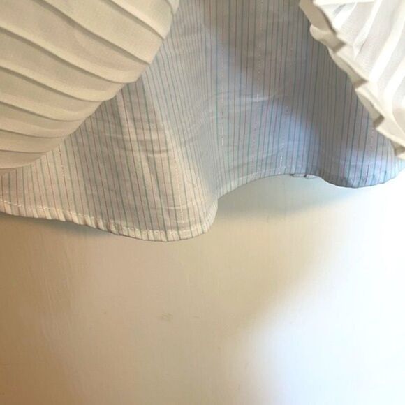 RACHEL Rachel Roy pleated detailed white blouse S - Picture 9 of 13